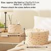 2pcs Sturdy Cotton Rope Storage Baskets With Lid Designs for Keeping Living Space Neat and Tidying Household Use