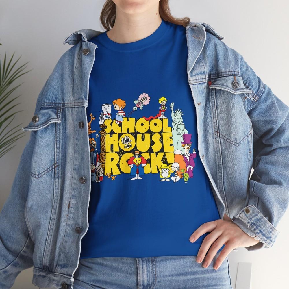 Schoolhouse Rock! TV Series (1973-85) T-Shirt animation education 70s 80s