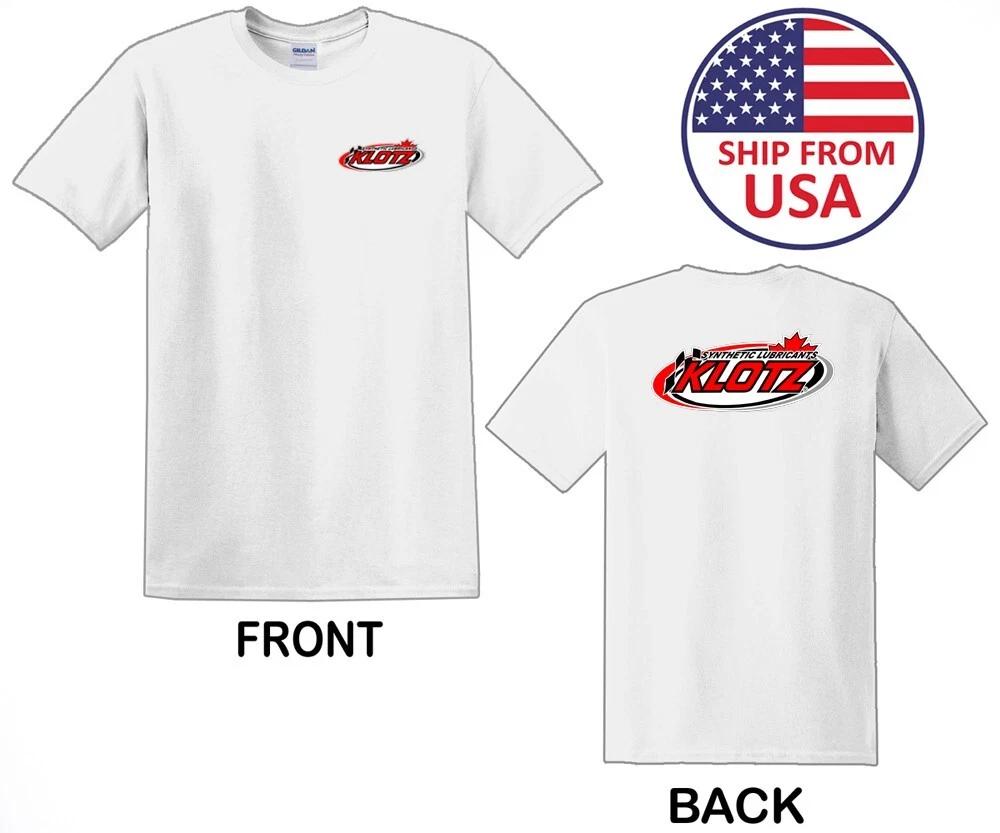 Klotz Racing Oil Lubricants Car Motorcycle Men s White Size S to 3XL 4XL