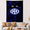 "Blue Logo with Stars On Dark Background" Patterned Tapestry Home Decor, Suitable for Bedroom and Living Room, Gift