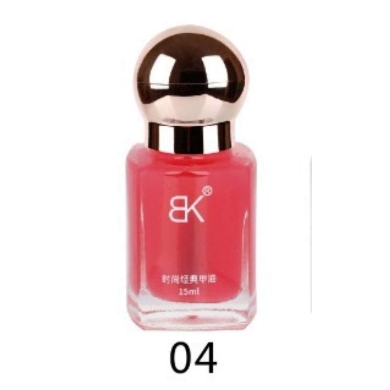 Color Nail Polish No Bake Oily Lasting Non-peelable Large Capacity Nail Care Nude Color Square Bottle 15ml