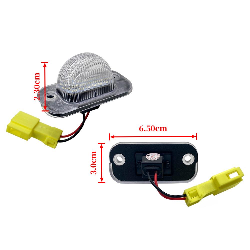 LED Lights For VW Golf II 2 Mk2 Jetta II 2 Mk2 License Number Plate Lamp For Seat Toledo I 1 Mk1