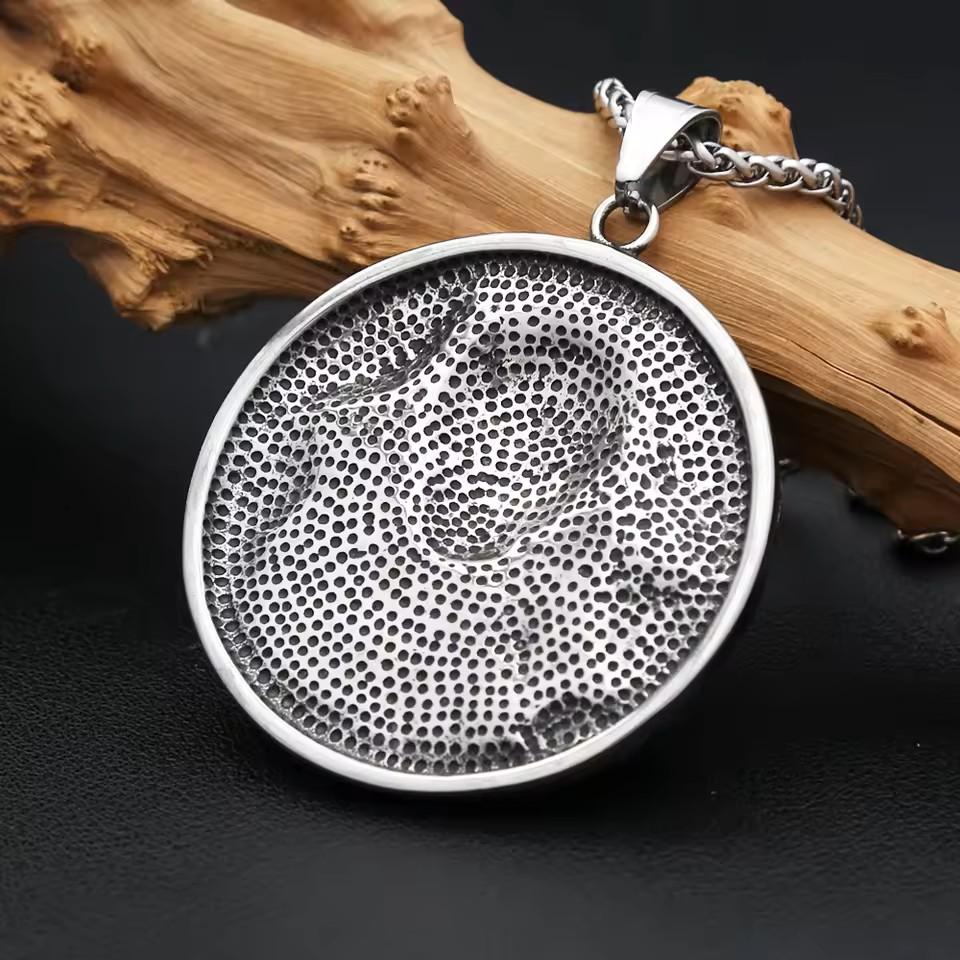 Retro Vintage Mayan Aztec Pendant Necklace Chain Unisex Men Women Fashion Gothic Amulet Talisman Jewelry Party Gift