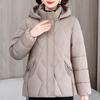Plus Size L-5XL Fashion Female Coat Winter Jackets Hooded Loose Thick Warm Middle Age Women Parkas