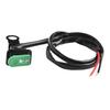 Green Momentary Open Switch for Motorcycle Horns with Reflective Bracket