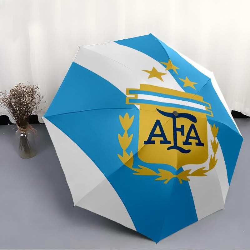 Printed Argentina Football Printed Folding Umbrella,Outdoor,Leisure,And Travel Umbrella,Durable Umbrella Fabric,Birthday And Holiday Gift