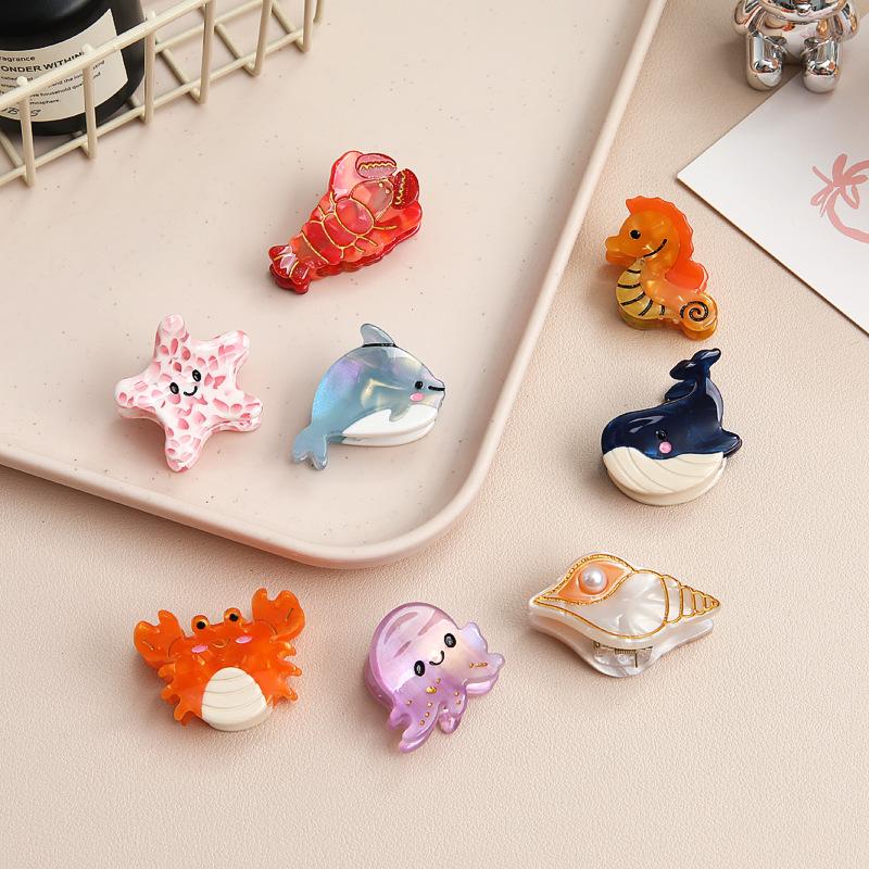Elegant Acetate Animal Fish Shark Clip Cute Cartoon Hair Claw Cli Hairpins For Women Girls Headwear Hair Accessories Gifts