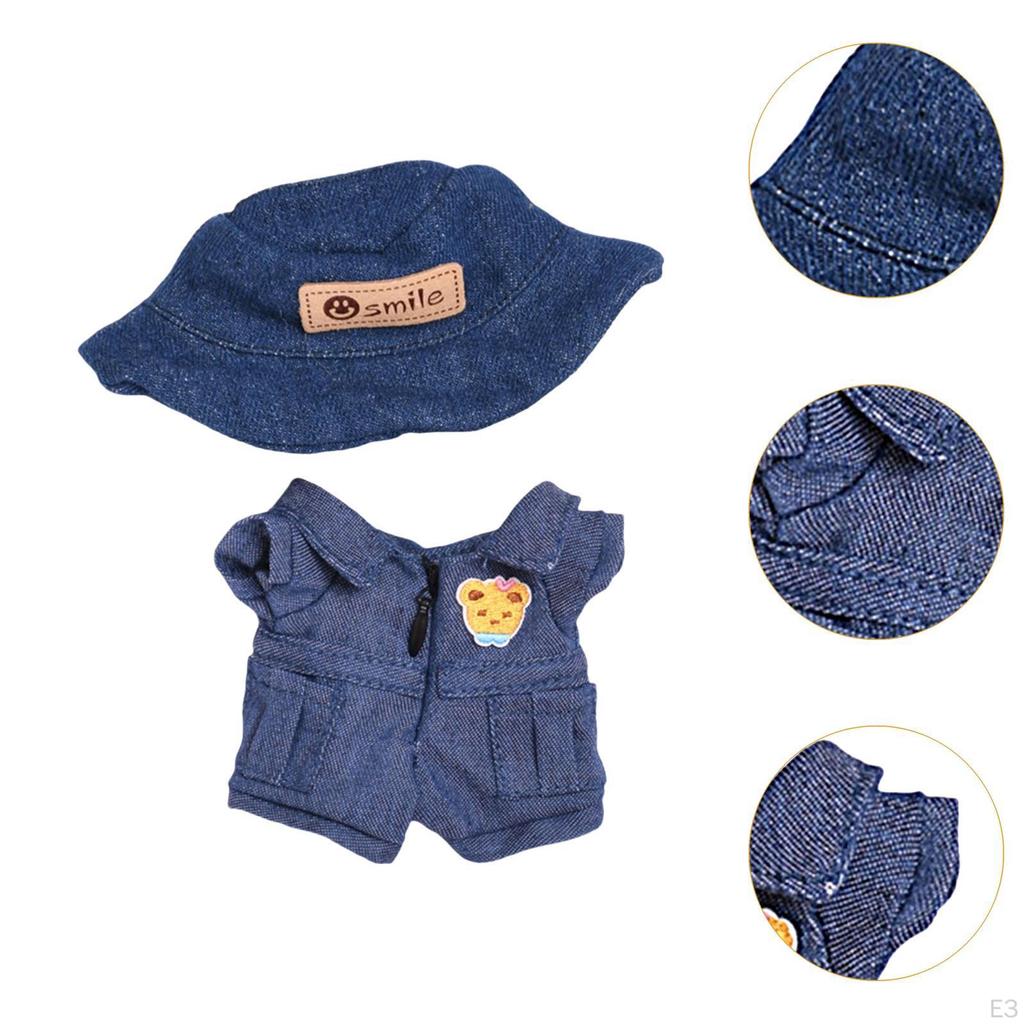 15cm Plush Doll Clothes Photo Props Cartoon Comfortable Stylish Outifit Without Shoes
