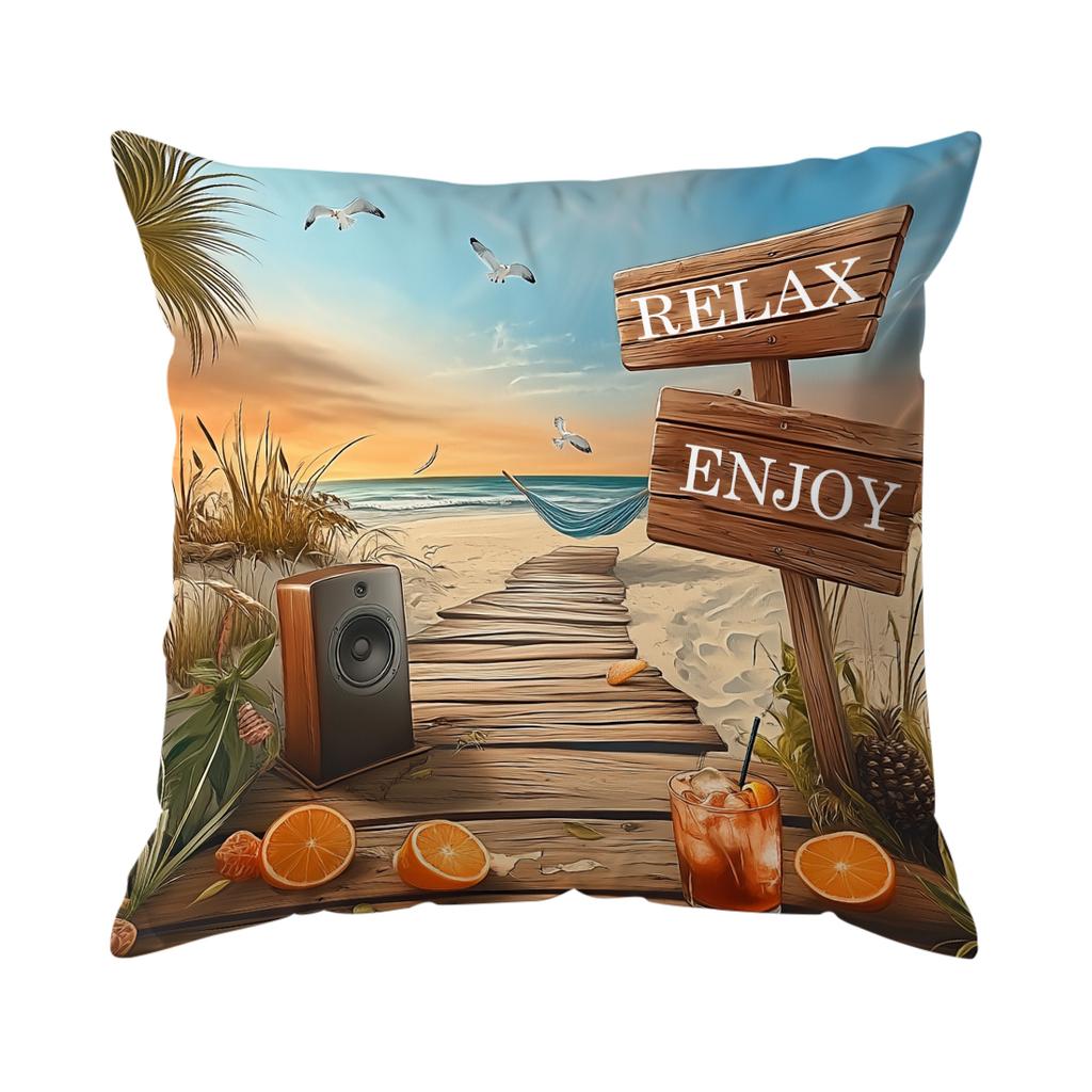 1Pc Ocean Summer Cover For Home Living Room Bedroom Sofa Office Decorative Pillowcase Soft Throw Pillows