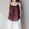 Johnature 19 Summer Cotton 5 Colors Loose Simple Casual Render Women Camis