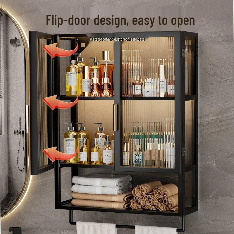 Waterproof Wall-Mounted Toilet Vanity Storage Cabinet