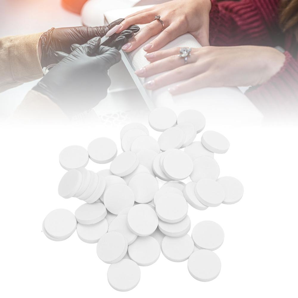 50pcs 25Mm Diameter Self Adhesive Nail Sanding Pad Professional Salon Manicure Use