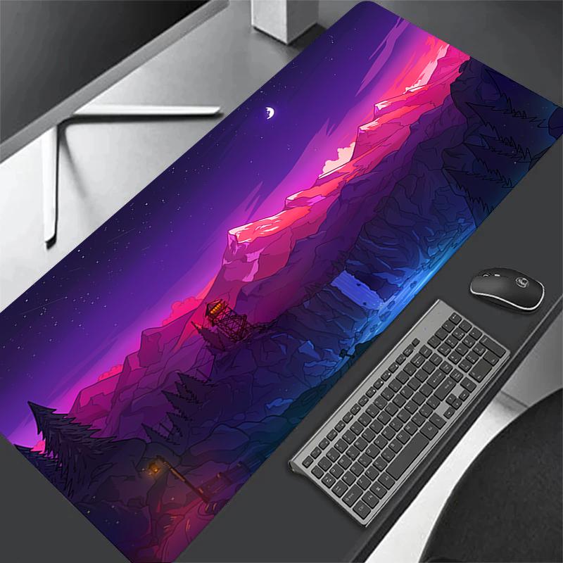 Deep Forest Firewatch Laptop Gamer Mousepad Gaming NonSlip Mouse Pad Large Locking Edge Keyboard 700x300 Deak Mat For Cs Go Lol