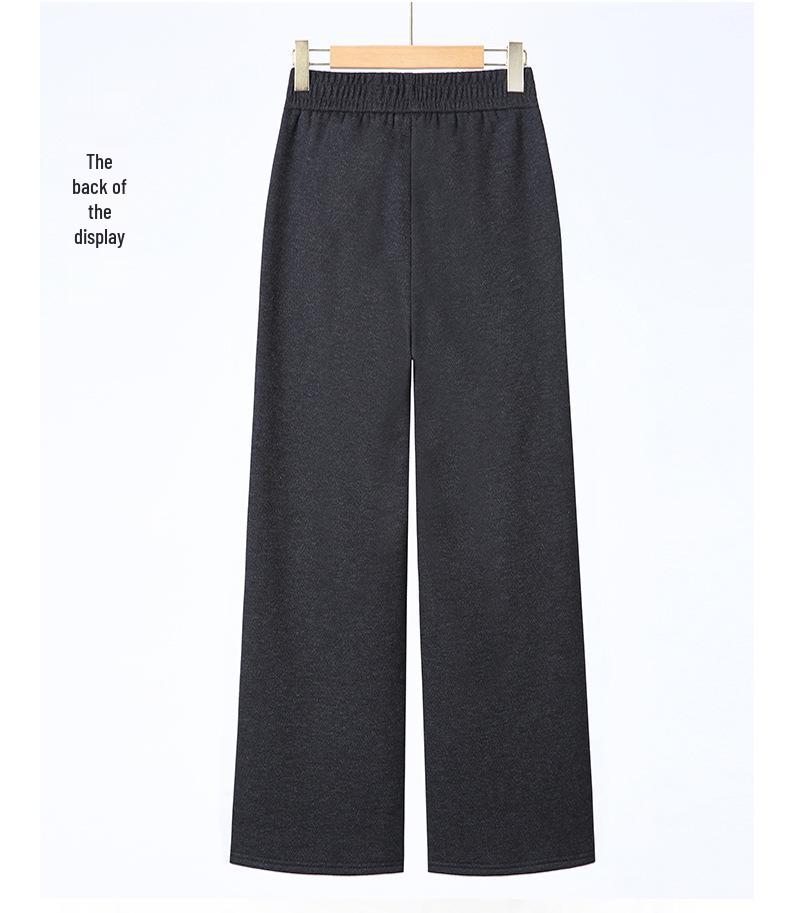 Mom's High-Waisted Velvet Wide-Leg Pants: Autumn/Winter 2025 Style for Middle-Aged & Elderly Women