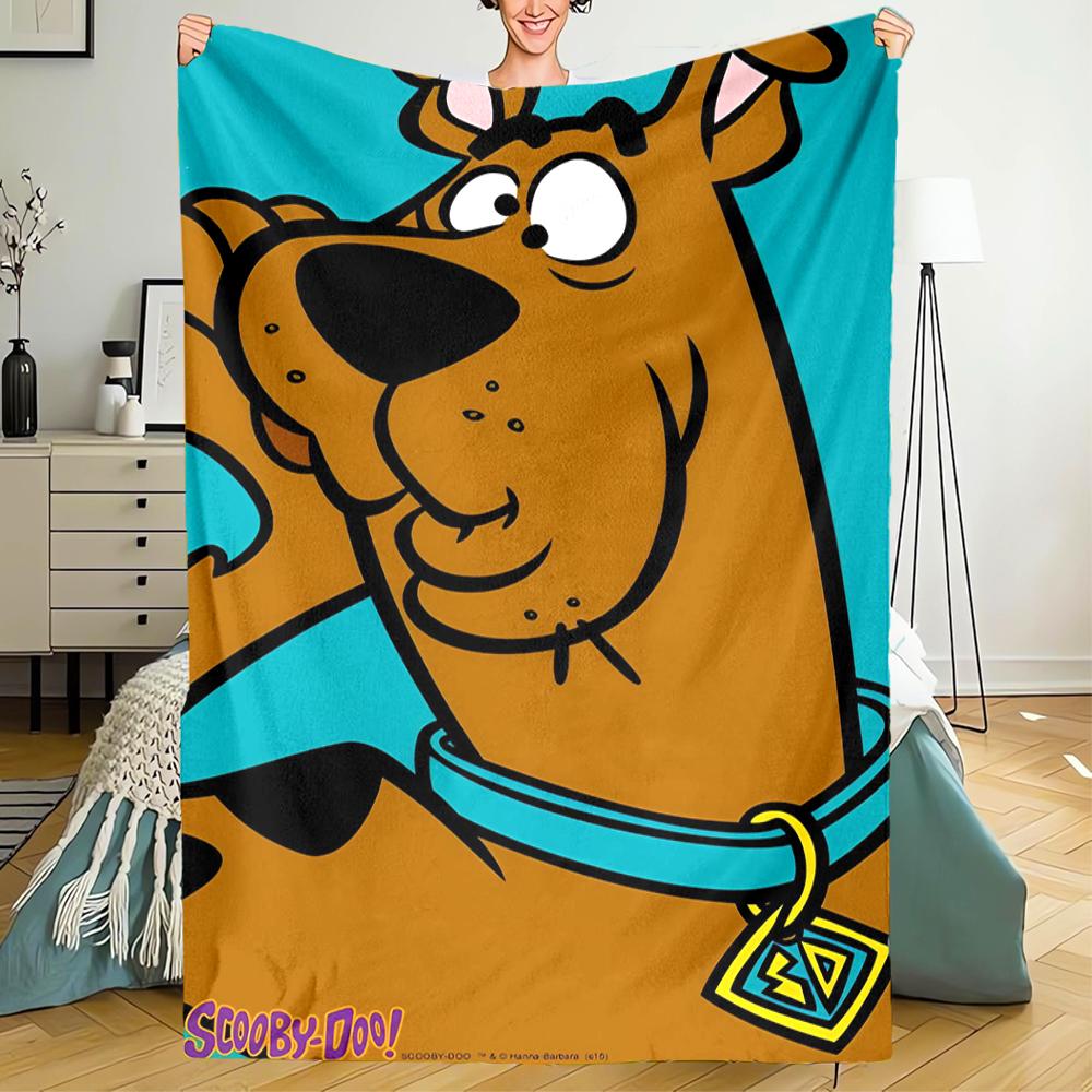 Scooby-Doo Theme Printed Blanket - Perfect for Couch, Bed, Travel & Outdoor Use | Machine Washable, Cozy & Durable.