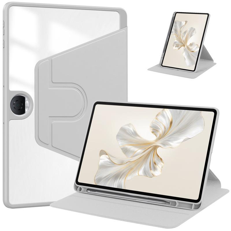 Protective Case for Honor Pad 9 / Pad 8 12.1- Inch 360 Degree Rotating Protective Stand Smart Transparent Back