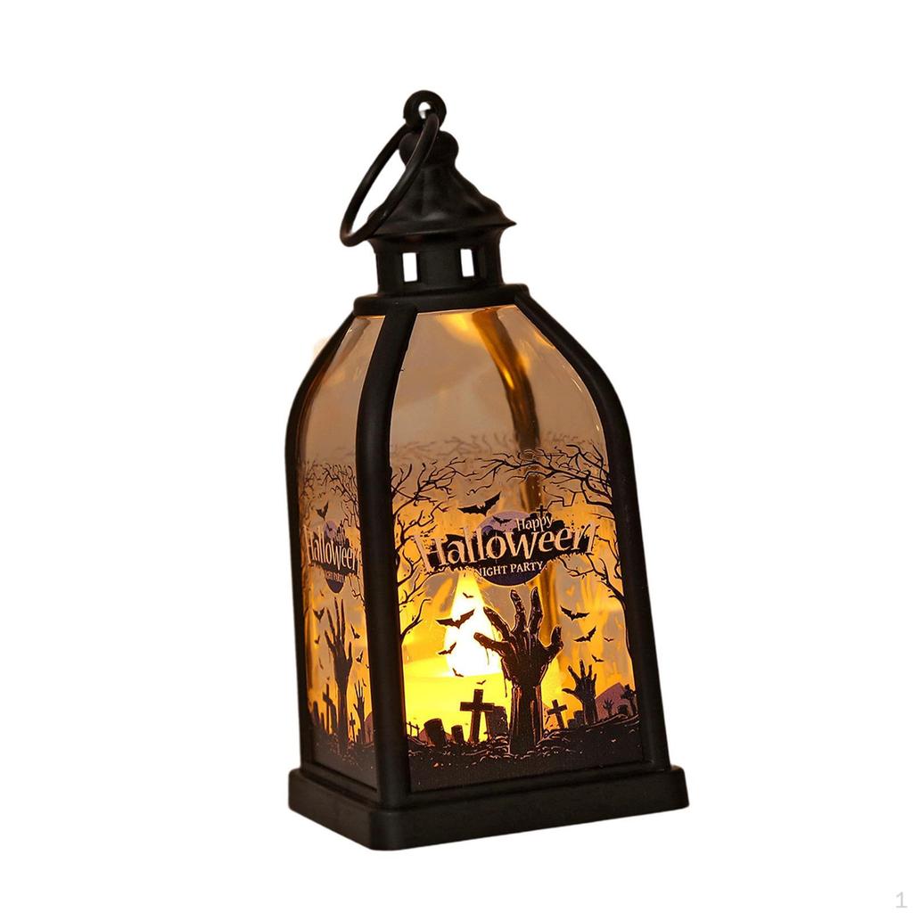Halloween Hanging Lantern, Spooky Atmosphere, Indoor Decorative Light, Ideal for Desk, Pathway,