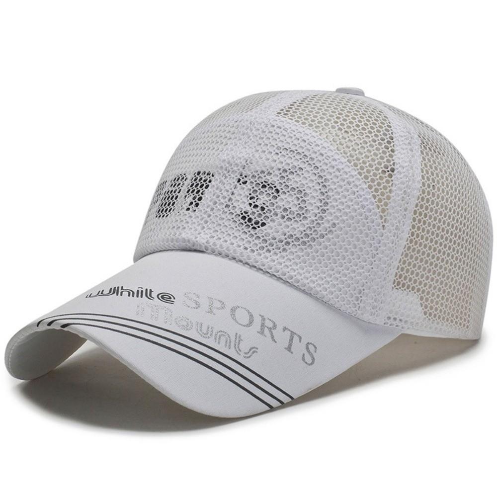 Fashion Wide Brim Mesh Baseball Cap Adjustable Breathable Sun Hat Quick Dry Sunscreen Hat Summer