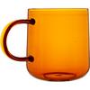 GLASS MUG FOR COFFEE AND TEA 310 Ml. 8.7 Cm AMBER