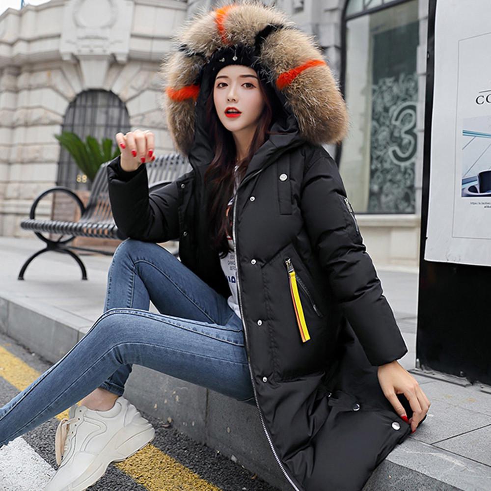 Women/'s Winter Thickened Warm Coat Blend Hooded Overcoat Jacket Outwear Clothes