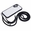 For iPhone 16 Case TPU+PC Crystal Clear Back Cover with Lanyard