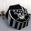 Raiders Flag Pattern Printed Umbrella Folding Umbrella, Automatic Umbrella 8-Frame for Travel, Camping Fan Gifts Christmas Gifts