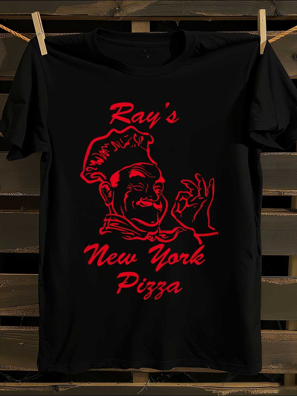 Retro New York Pizza Graphic T-Shirt S