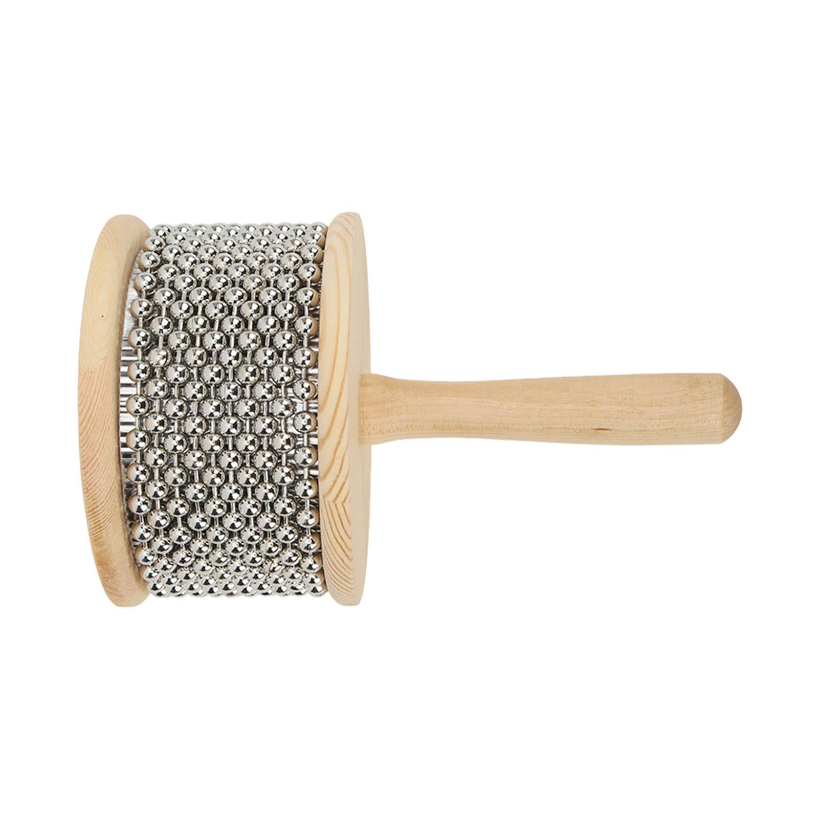 

Деревянная кабаса стальной шарик игрушка с ручкой портативный детский обучающий музыкальный инструмент большой