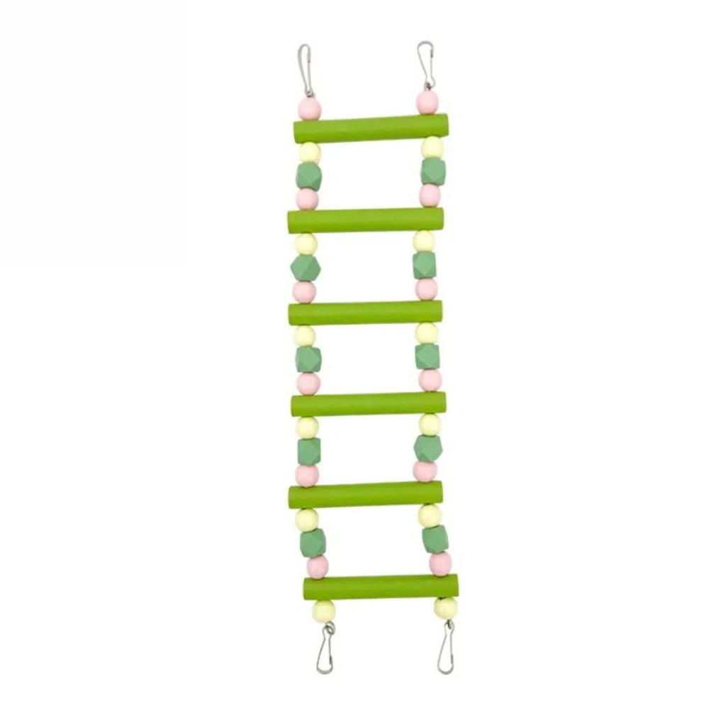 Wooden Bridge Swings Hanging Parrot Ladder New Climbing Ladder Toys  for Parakeet Cockatiel