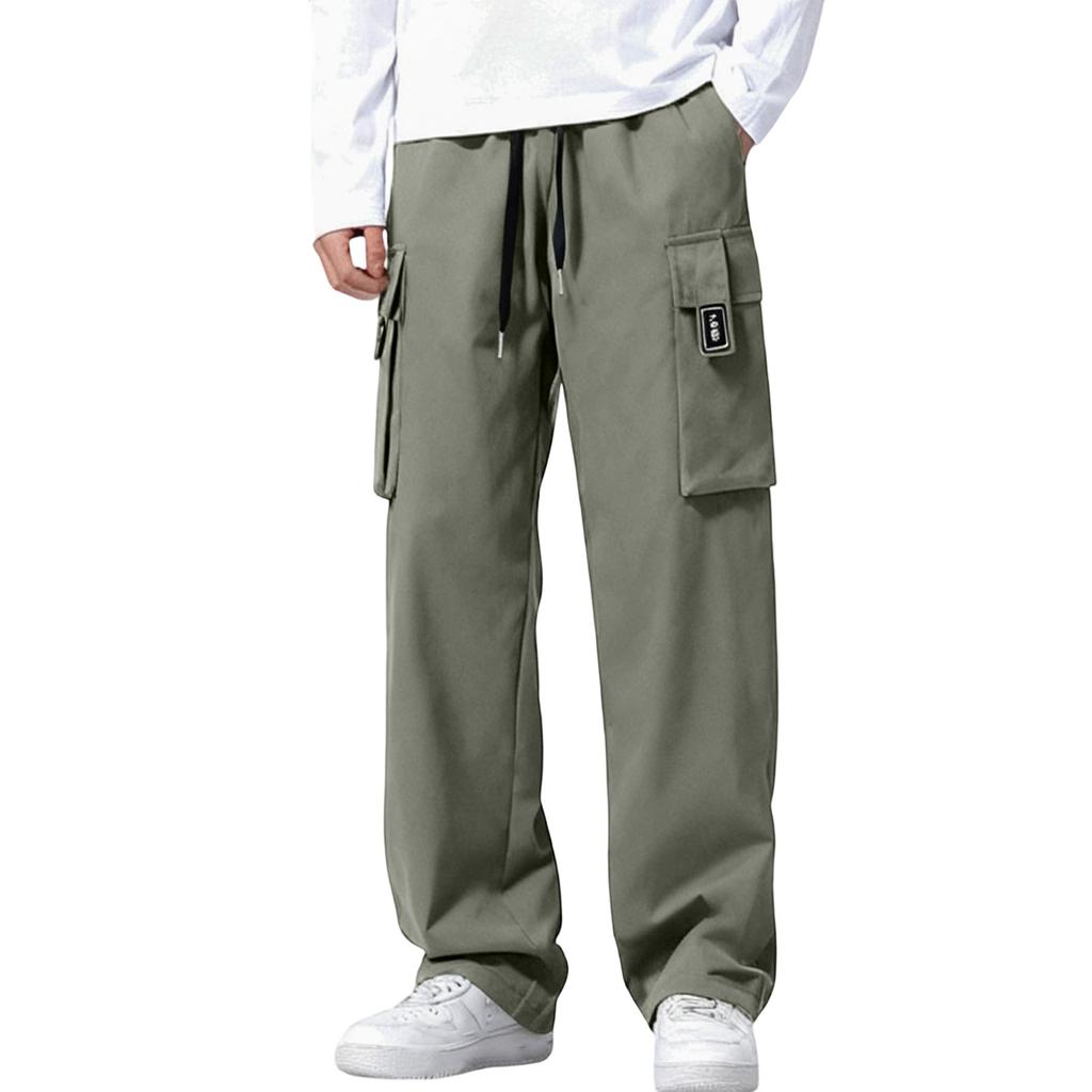 Men's  Leisure   Loose   Drooping  Sensation  Straight  Cylinder  Workwear  Trousers