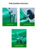 Large Capacity Outdoor Community Trash Can, 120L/240L, Durable and Thickened Plastic