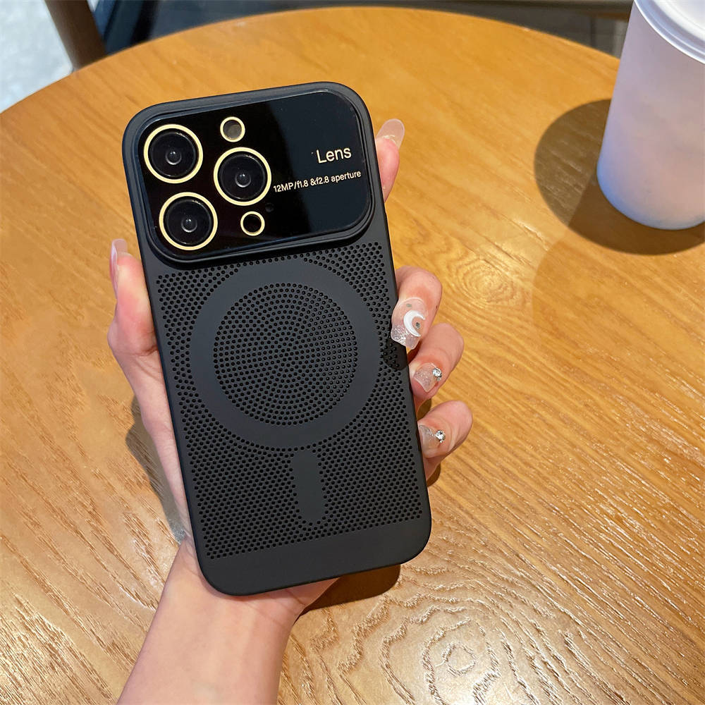 Disiparea căldurii de răcire pentru husă Magsafe pentru iPhone 13 14 Pro Max 12 Pro 11 14Plus Film complet pentru cameră, metal, capac dur ultra subțire