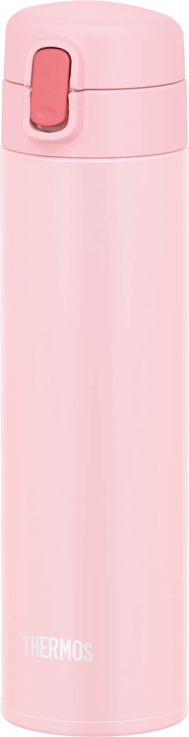 Thermos Vacuum Insulated Straw Light for Cold Drinks LP Bottle, 450ml, Pink, Only, FJM-450