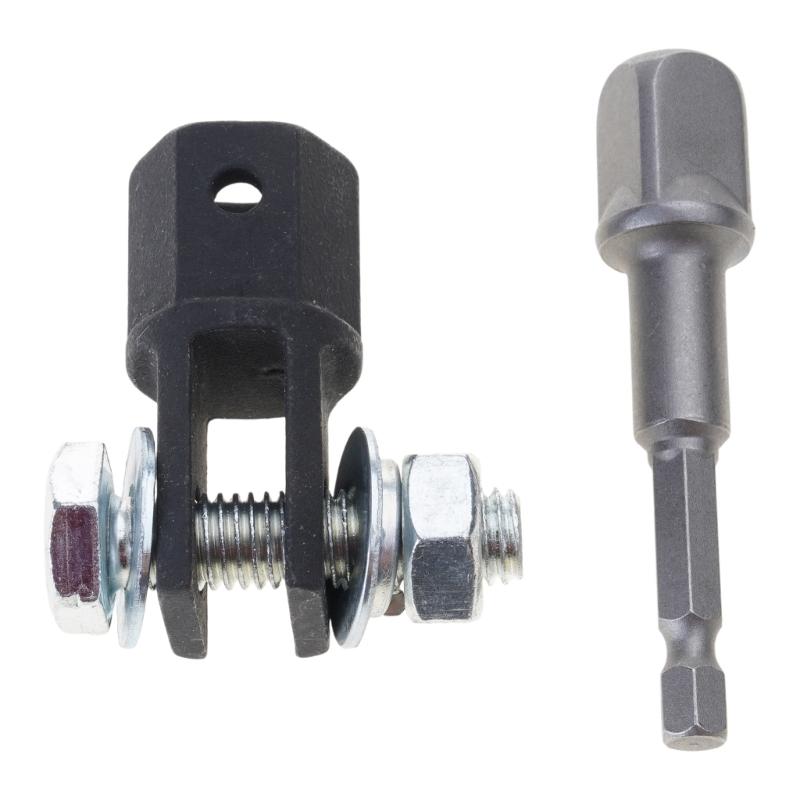 Scissor Jack Adapter+Drive Impact Wrench Tools 1/2 Inch Vanadium Steel Socket Drive Impact Wrench Kit 1