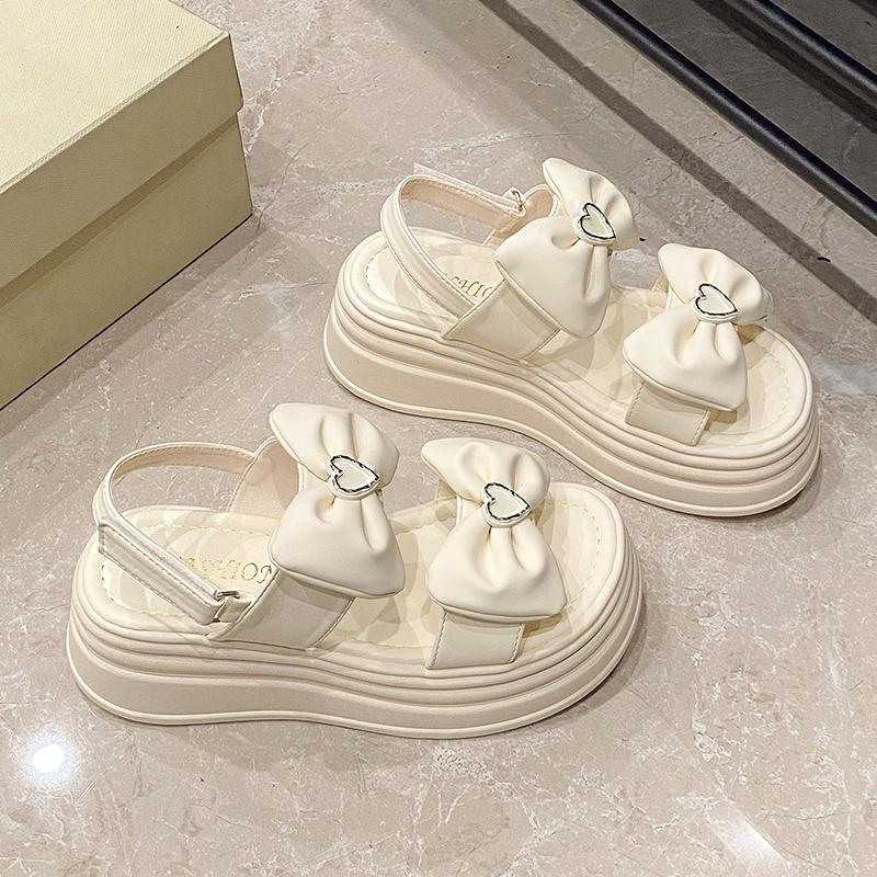 Women's High Heels 2025 High Quality Square Heels Mary Jane Bow Round Toe Buckle Dress Party Women's High Heels Chaussure Femme