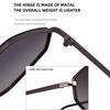 Trendy Metal Frame Hexagon Sunglasses Uv400 Protection Luxury Polygon Shades Punk Eyewear For Women & Men