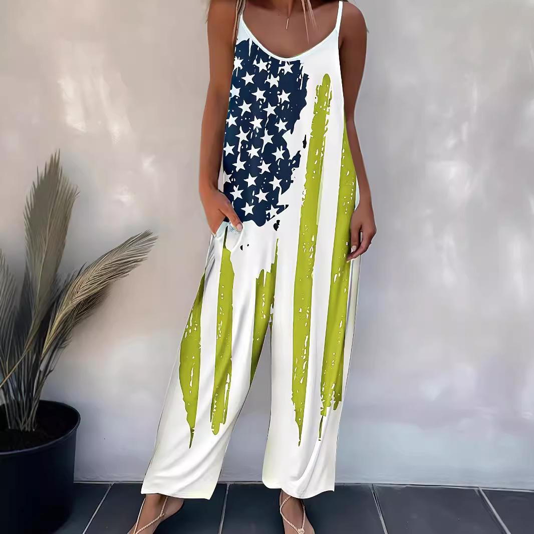 

Женские комбинезоны с принтом, повседневные, с регулируемыми лямками, комбинезоны с подтяжками XXXL жёлтый