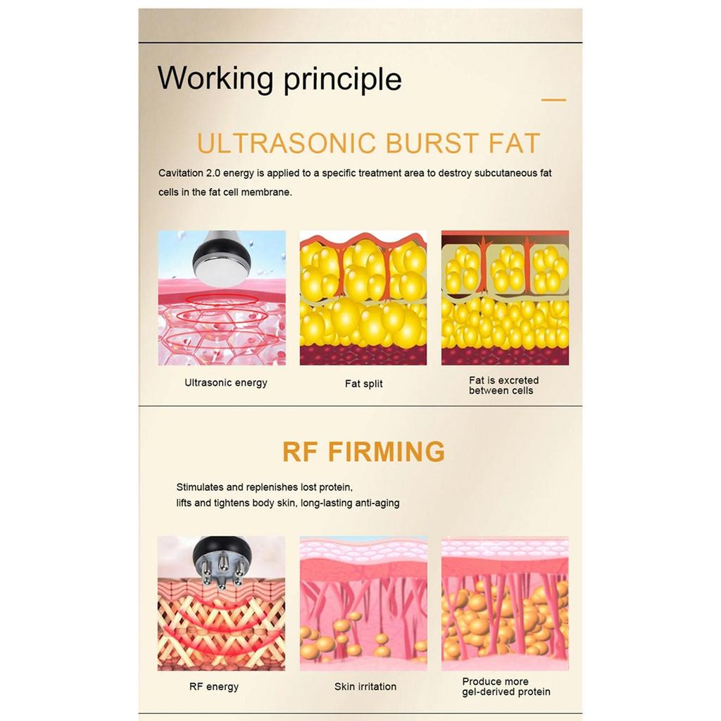 9-in-1 Professional Beauty Device RF Skin Lifting Cavitation Body Contouring Equipment