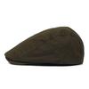 Solid-colour flat-brim cap Forward-facing cap Beret Cotton casual cap Casual cap for men and women