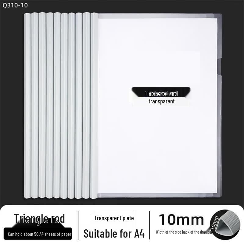 Xiangli Clear Plastic Pull-Out File Folders