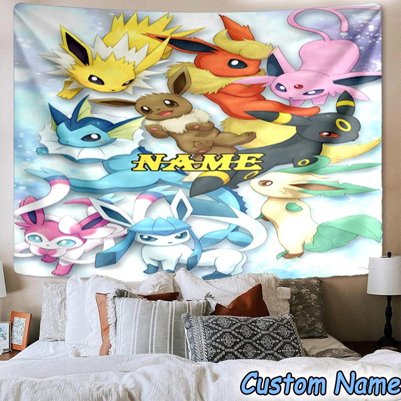 Custom Name Tapestry Pika Tapestry, Unique Design Tapestry, Suitable for Bedroom,Livingroom, Playroom,Heartwarming Fan Holiday Gifts