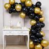 Balony Metaliczne Chrom 14 Cali, 50 Szt., Złoty