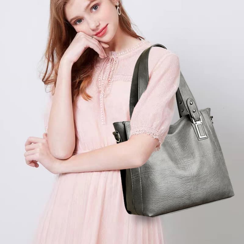 Shoulder Fashion Soft Leather Tote Bag