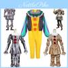 Bright And Durable Pennywise Cosplay Costume For Kids Perfect For Halloween And Role Play