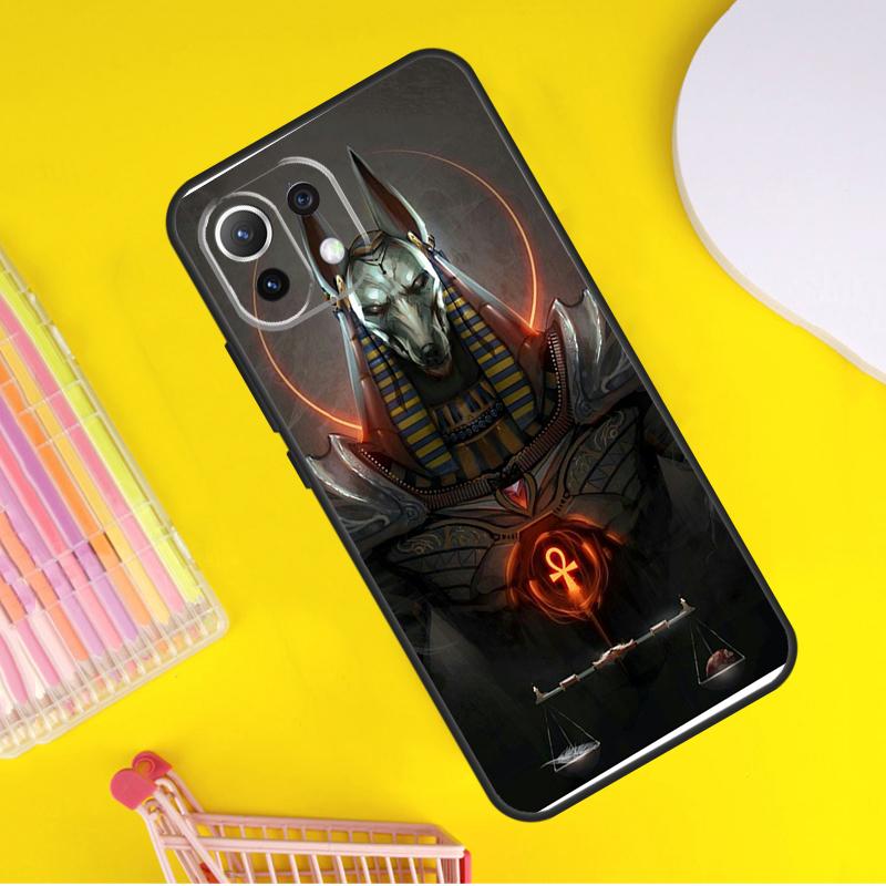 Egypt Nefertiti Anubis Ankh Cover For Xiaomi 14 13 Ultra 11T 12T 13T 14T Pro POCO X7 Pro X3 X5 F3 F5 F6 M6 X6 Pro Case