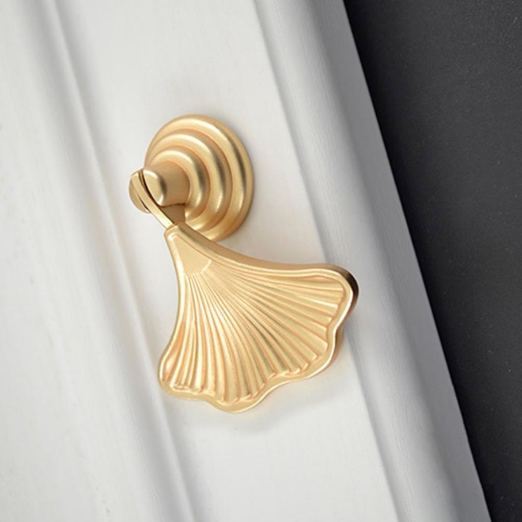 Zinc Alloy Furniture Handles Ginkgo Drawer Knobs Handles for Cabinets and Drawers Wardrobe Pulls Kitchen Cabinet Cupboard Knobs
