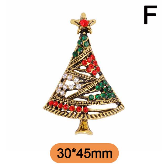 

Веселая рождественская брошь мода Санта-Клаус венок рождественская елка эмалированные металлические значки булавки одежда аксессуары