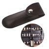 New Bottle Opener Leather Case Small Leather Bag Leather Wine Knife Set Wine Tool PU Bag(Black)
