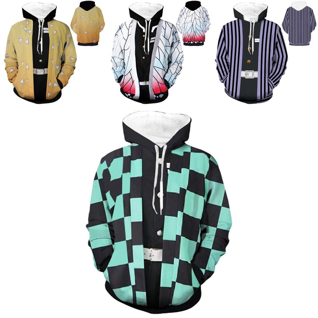 Slayer Kimetsu No Yaiba 3d Hoodie Sweatshirt With Comfortable Soft Material**