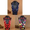 Bohemian Geometric Wooden Bead Multilayer Necklace And Earring Set For Women